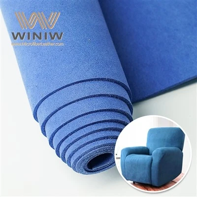 Vải sợi nhỏ thân thiện với môi trường Microsuede Nubuck PU Sofa Da